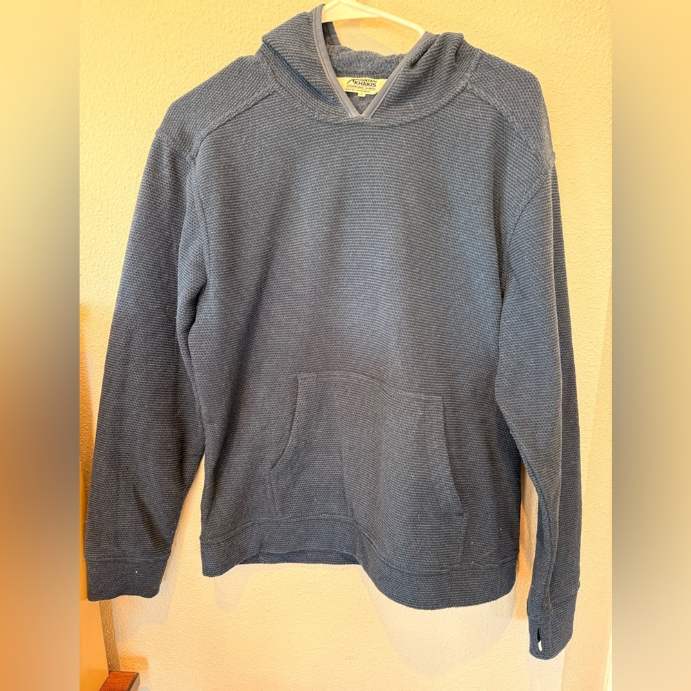 Mountain Khakis Blue Hooded Sweater